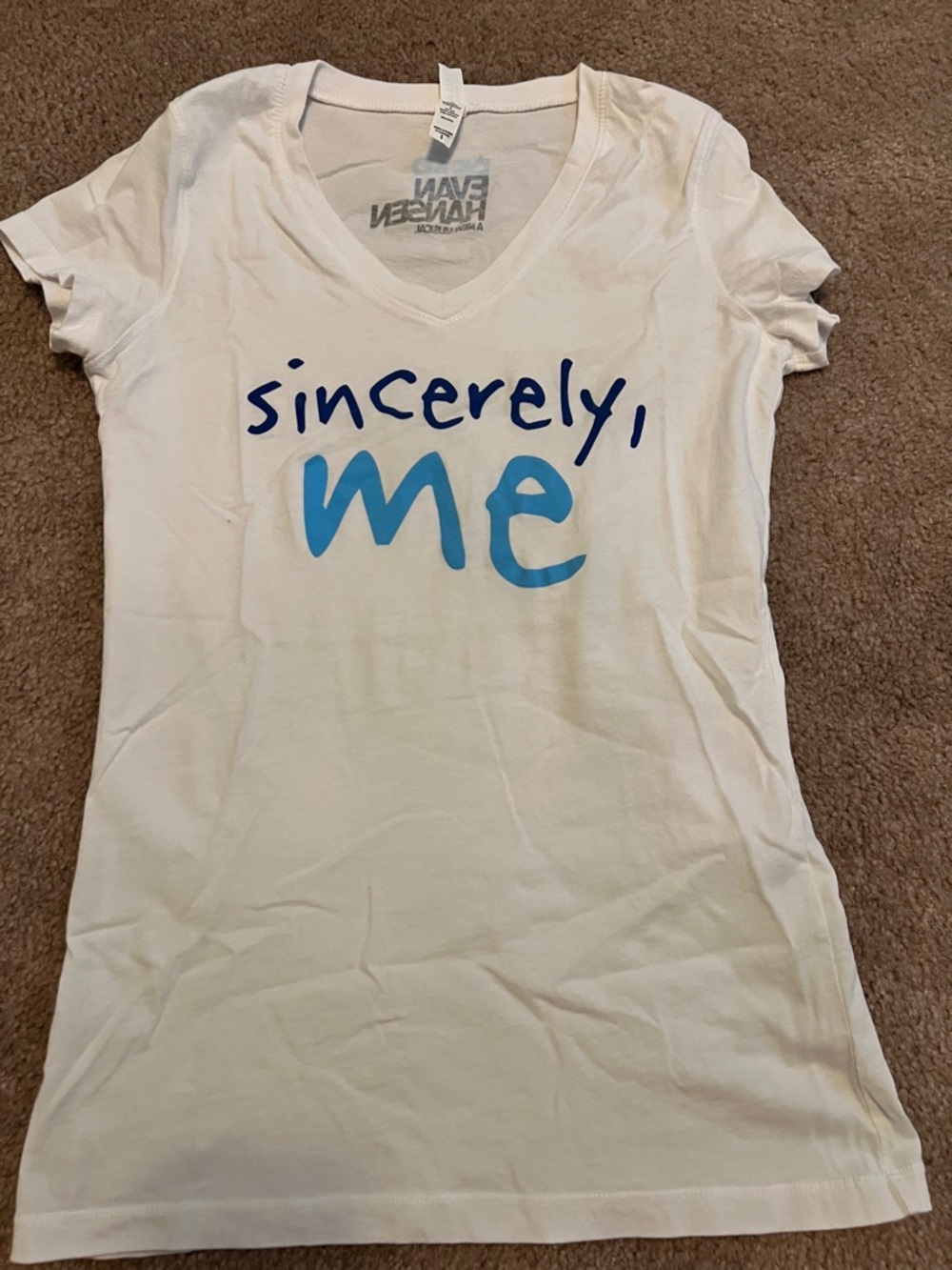 Dear Evan Hansen “Sincerely, Me" White Graphic Tee